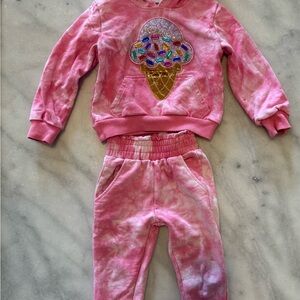 Lola and The Girls- Pink Ice Cream Kids Sweatshirt and Pants Set